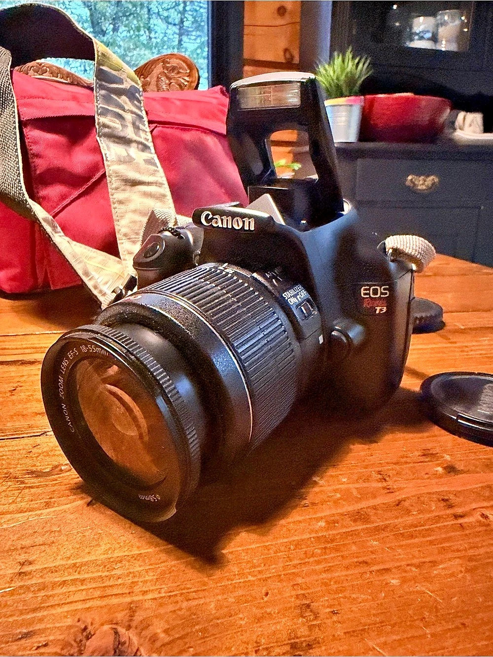 Canon EOS Rebel T3 DSLR Camera with Lens Black